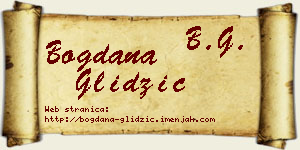 Bogdana Glidžić vizit kartica
